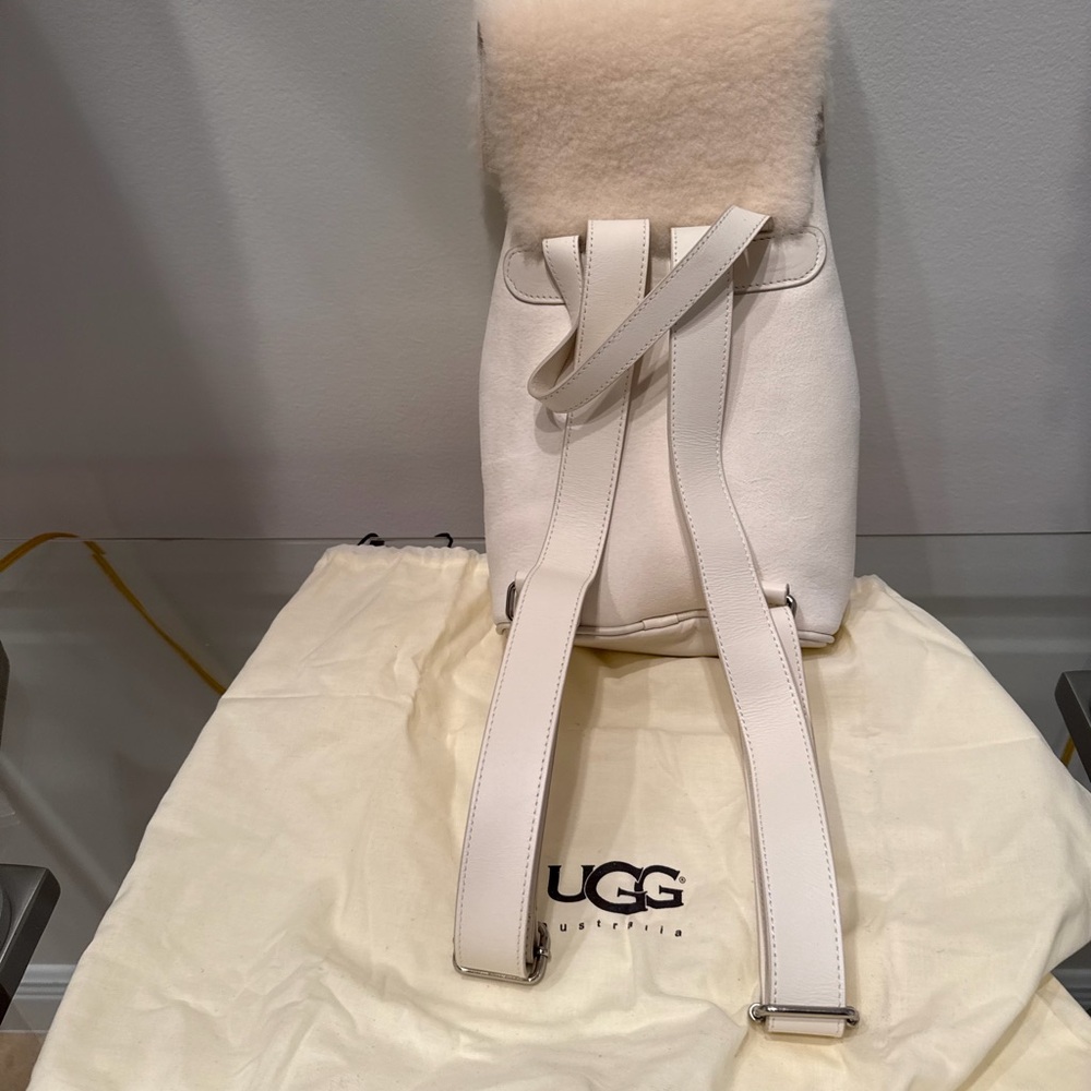 UGG Women's White Shearling Backpack - image 1